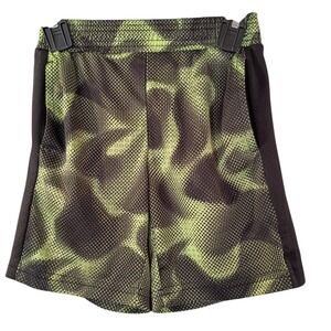 Althetic Green Soccer Basketball Gym Shorts Boys Youth XS (4-5) Stretchy EUC‎